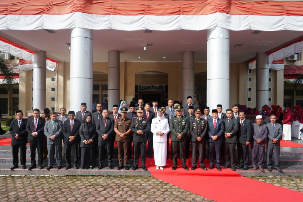 Forkopimda Nagan Raya Bersama Pj Bupati Nagan Raya Photo Bersama Usai Upacara 