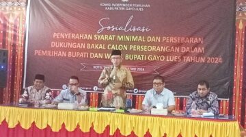Tahapan Jadwal Penyelenggaraan Pemilihan Gubernur, Bupati dan Walikota Se Aceh, Begini Penjelasan Ketua KIP Kabupaten Gayo Lues