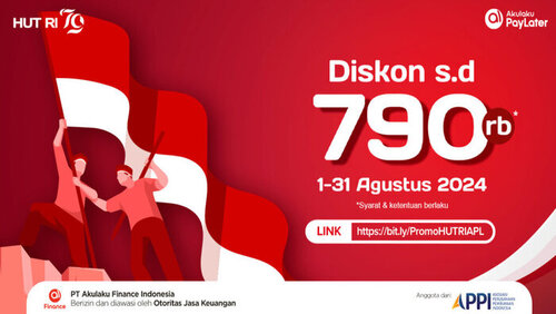 Diskon Rayakan HUT RI ke-79, Akulaku Finance (Sumber: VRITIMES.com)