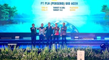 PLN UID Aceh Sabet Dua Penghargaan Sekaligus Di Ajang Indonesia Sustainable Development Goals Award (ISDA) 2024 Kategori Platinum Dan Silver Atas Program Tanggung Jawab Sosial Lingkungan (TJSL)