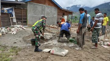 Babinsa Kembalikan Budaya Giat Gotong Royong di Desa