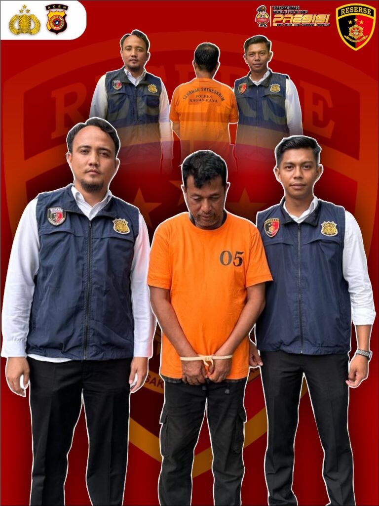 Satuan Reserse Kriminal (Satreskrim) Polres Nagan Raya berhasil meringkus satu orang pria pelatih bola EK (51) di Kabupaten setempat.