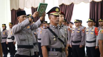 Kapolres Bener Meriah Pimpin Sertijab Wakapolres dan Kasat Reskrim