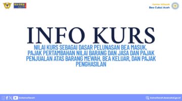 Penetapan Nilai Kurs untuk Pelunasan Bea Masuk dan Pajak Periode 30 April – 6 Mei 2025