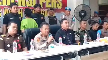 Dalam Konferensi Pers Resmi, Kapolres Aceh Tenggara Beberkan Kronologi Pembantaian Sadis di Uning Sigugur