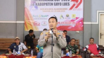 Kapolres Gayo Lues Resmi Membuka Turnamen Bhayangkara Cup 2025 Sambut HUT Bhayangkara ke-79