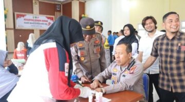 Polres Gayo Lues Gelar Aksi Donor Darah Sambut Hari Bhayangkara ke-79: Wujud Nyata Kepedulian dan Sinergitas Lintas Sektoral