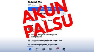 Waspada Akun Palsu! Oknum Mengaku Sebagai Bupati Gayo Lues Suhaidi, S.Pd., M.Si
