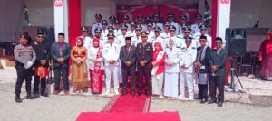 Usai Kegiatan Upacara Forum Keuchik Seunagan Timur Kabupaten Nagan Raya Provinsi Aceh Gelar Photo Bersama Muspika