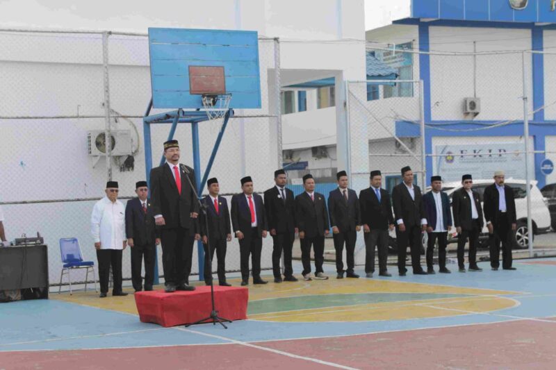 Ir. Teuku Iskandar Shah Ketua Umum YPSM, Pimpin Upacara HUT RI Ke 80 di Universitas Serambi Mekkah (dok Humas USM)