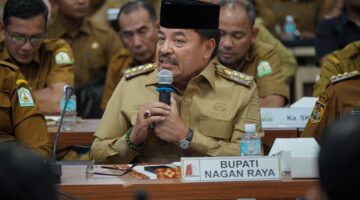 Raker Bupati Se Aceh TRK Bupati Nagan Raya Ikut Paparkan Program Kerjas Didepan Wagub