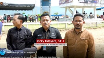 PDAM Tirta Sejuk Pastikan Ketersediaan Air Bersih di Stadion Pacuan Kuda Buntul Nege Gayo Lues