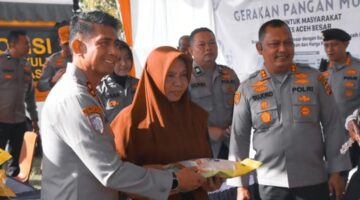 Kapolda Aceh Irjen Pol. Marzuki Ali Basyah Tinjau Gerakan Pangan Murah di SPN Seulawah, Wujud Sinergi dan Kepedulian untuk Rakyat