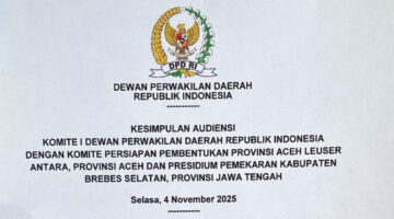 Rapat Dengar Pendapat DPD RI Bahas Pembentukan Provinsi Aceh Leuser Antara, Aspirasi Pemekaran Semakin Mendekati Kenyataan