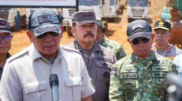 Panglima TNI dan Menhan Tinjau Penertiban Tambang Ilegal di Morowali