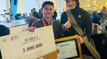 Aceh Juara 3 Nasional dalam Festival Video Pendek Gen Z DPD RI Award 2025