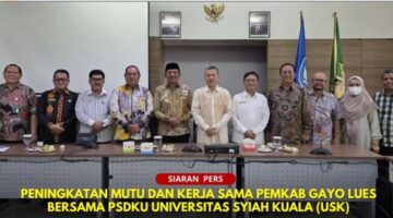 Pemkab Gayo Lues dan USK Bahas Keberlanjutan PSDKU di Banda Aceh