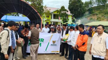 BAZNAS RI Salurkan Bantuan untuk Dua Dapur Umum Pengungsi di Kabupaten Gayo Lues, Provinsi Aceh