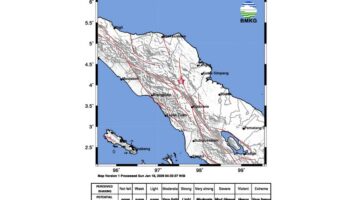 Gempa Bermagnitudo 2,7 Guncang Gayo Lues, Terasa hingga Langsa