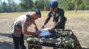 Pengukuhan Jabatan Wadanyon Para Pasi Serta Danki dan Jajaran Batalyon D Pelopor Brimob Aceh