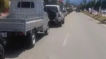 Diduga Ada Tangki Siluman Antrian BBM Mengular di SPBU Raklunung