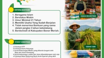 Baitul Mal Bener Meriah Buka Bantuan Modal Usaha, Peluang Emas bagi Warga Kurang Mampu