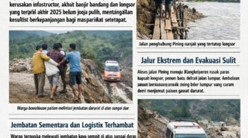 Nestapa Pining di Balik Puing Bencana, Menanti Kepastian di Jalur Terputus