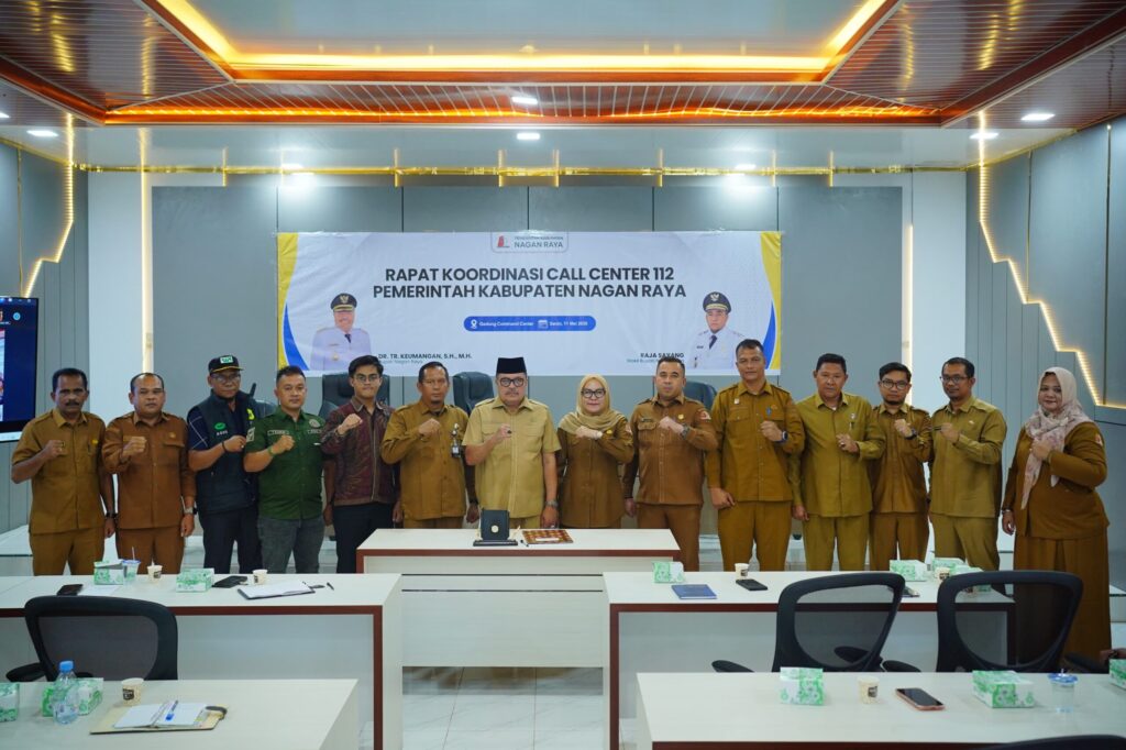Usai Kegiatan Peserta Rakor Gelar Photo Bersama Dengan Bupati Nagan Raya Dr.Teuku Raja Keumangan.SH.MH