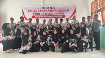 Konferensi PGRI Cabang Pining Berjalan Sukses, Agustiandi Terpilih sebagai Ketua Baru