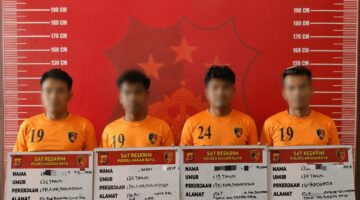 Satreskrim Polres Nagan Raya Tindak Tambang Emas Ilegal, Dua Excavator dan Empat Terduga Pelaku Diamankan