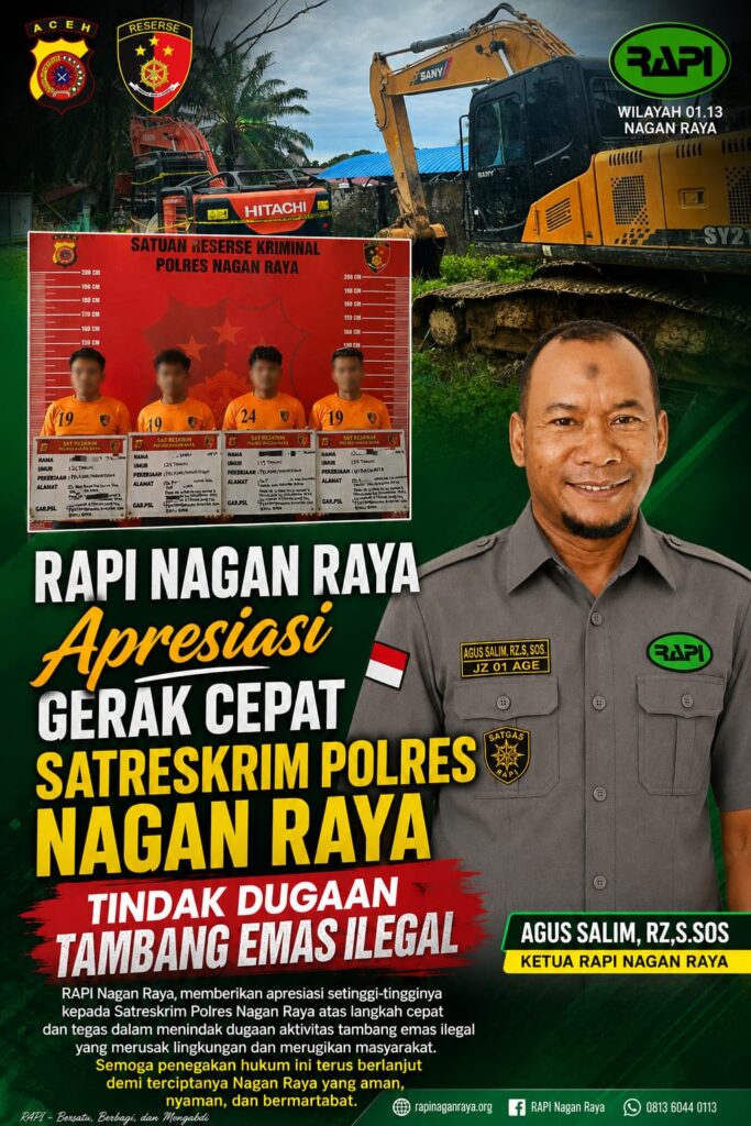 Anggota dan Pengurus Radio Antar Penduduk Indonesia (RAPI) Wilayah Kabupaten Nagan Raya, Aceh, menyampaikan apresiasi kepada Satuan Reserse Kriminal (Satreskrim) Polres Nagan Raya