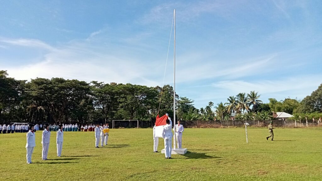 Upacara peringatan Hari Ulang Tahun (HUT) ke-81 Kemerdekaan Republik Indonesia Tahun 2026 di Kecamatan Seunagan Timur