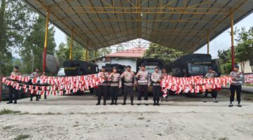 Brimob Aceh, Sambang Desa Dalam Rangka Memeriahkan HUT RI Ke-81