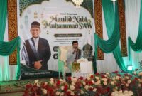 Ustadz Kaisal Munir, S.Ag., M.Ag., Menyampaikan ceramah pada peringatan Maulid Nabi Muhammad SAW di Dusun Indah (dok Fahmi)