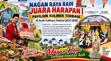 Nagan Raya Raih Juara Harapan I Paviliun Kuliner Terbaik di ACF 2026
