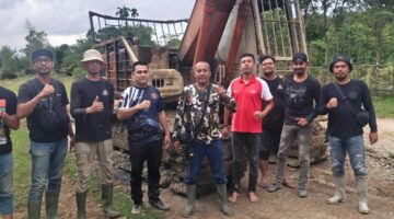 Satreskrim Polres Nagan Raya Amankan Terduga Pemilik Excavator dalam Kasus Tambang Emas Ilegal