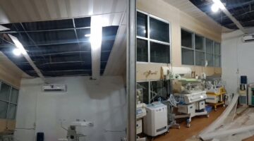 Plafon Ruang Bayi RSUMAK Gayo Lues Ambruk Saat Hujan Lebat Sore Ini, Bayi Dievakuasi ke Level I