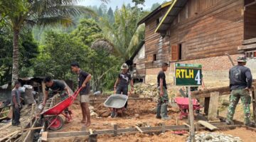 Pembangunan 5 unit RTLH Program TMMD ke-130 Berlanjut