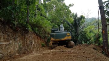 Program TMMD, Jalan Utama Menuju Huntara Kampung Pepelah Dibuka